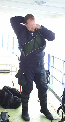 dry suit diver cyprus